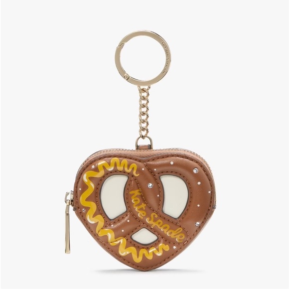 kate spade Accessories - NWT pretzel key coin purse Kate spade novelty